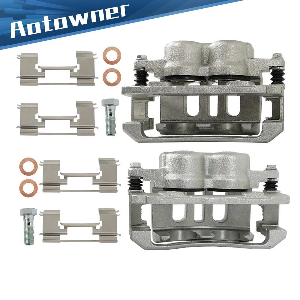 Front LH & RH Brake Calipers with Bracket For Ford Grand Marquis 2003-2010 2011 - Image 1 of 4