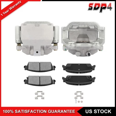 Par de pinzas de freno traseras y pastillas de cerámica para Chevrolet Silverado 1500 2008-2013 Foto 1 de 4