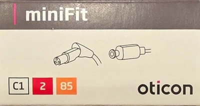 Receptor A Oticon C1 MiniFit More Real Zircon Ruby (tamaño 2-85dB-derecha) EE. UU. Foto 1 de 3