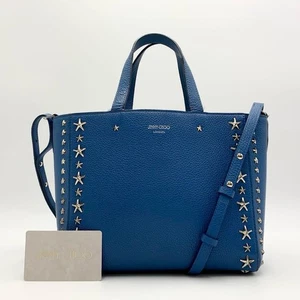 Jimmy Choo Two-Way Studded Shoulder Bag Mini Crossbody Used Authentic - Picture 1 of 10