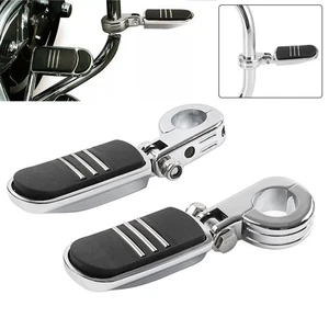 1,25“ Highway Motor Bars Fußrasten für Harley Electra Street Glide Road King - Picture 1 of 13