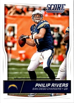 2016 Score Philip Rivers #260 San Diego Chargers Football Card - Image 1 of 2
