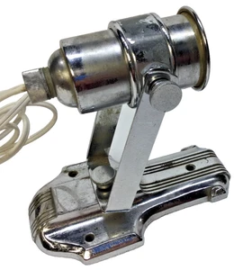 Art Deco Light Lamp Mitchell Co Nickel Plated Sconce Wall Spot Accent New Socket - Picture 1 of 8