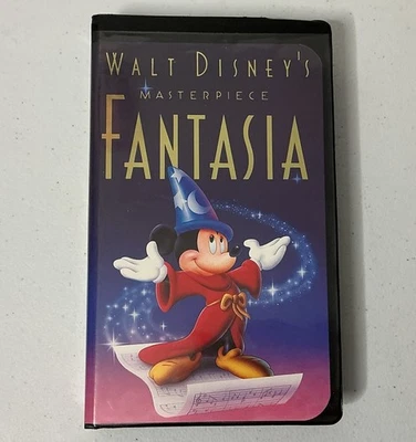Walt Disney Fantasia EXTREMELY RARE MISPRINT Collectors Mickey Mouse VHS - Image 1 of 4