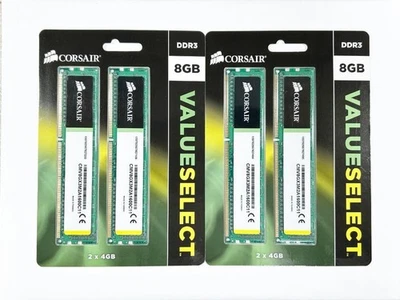 CORSAIR CMV8GX3M2A1600C11 DDR3 16GB Memory 4GBx4 1600MHz Unopened - Image 1 of 2