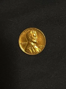 Rare 1944 Uncirculated Wheat Penny Rim Strike Reverse CUD MISSING RB Luster A+ - Picture 1 of 7