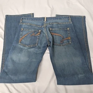 Vintage FCUK Y2K Revival Lowrise Bootcut Jeans Damengröße 8 neu mit Etikett - Bild 1 von 16