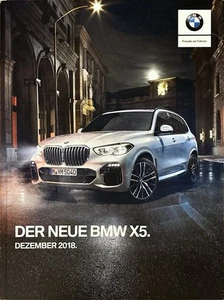 BMW X5 Prospekt Brochure Depliant 12/2018 - Picture 1 of 1