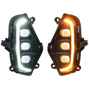 2PCS DRL Daytime LED Running Lights Fog Lamps Bumper For Toyota RAV4 2019-2021 - Picture 1 of 12