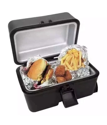 RoadPro RPSC-197 12V Portable Heated Lunch Box - Hot Warmer RV, Car -Black (NEW) - Image 1 of 4