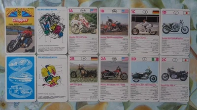 Quartett Motorrad Harley Moto Guzzi BMW Honda Ducati Druckdatum MFR 2416382 - Bild 1 von 3