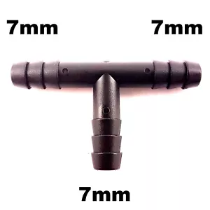 T-Stück Stachel 7mm Rohrschlauch Stecker Fitting Schreiner Luft Wasser Kraftstoff - Bild 1 von 1