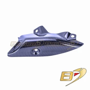 Tubo de escape de fibra de carbono Ninja ZX-10R 2016-2020 escudo térmico patrón de tejido de sarga - Imagen 1 de 4
