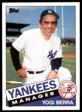1985 Topps Baseball Card Yogi Berra C Baseball Cards #155