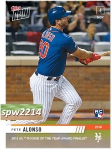 2019 Topps Now Pete Alonso #OS23 NL Rookie of the Year Award Finalist - Bild 1 von 1
