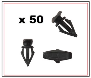 50 x EXTERIOR DOOR and BOOT RUBBER SEAL RETAINERS FOR Hyundai Kia - Picture 1 of 5