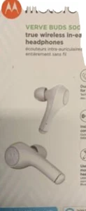 Motorola Verve Buds 500 True Wireless Bluetooth In Ear Headphones White NEW - Picture 1 of 6