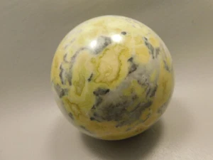 Devalite Stone Sphere Serpentine & Augite 3.25 inch Carved Rock Arizona #O2 - Picture 1 of 9