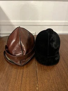Vintage Brittany Riding Apparel Equestrian Riding Helmet Black Velvet with Case - Picture 1 of 11