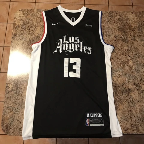 Nike LA Clippers Paul George Swingman Jersey City Edition  Black Size 52 Cover
