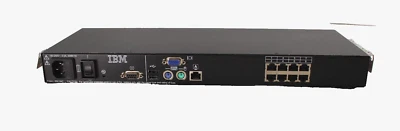 Conmutador KVM de consola de 8 puertos IBM 41Y9310 1735-HC1 520-477-502 Foto 1 de 4