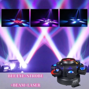 6 Arm LED Moving Head Light RGBW 4 in 1 Disco DJ Light DMX512 For Wedding Party - Picture 1 of 9