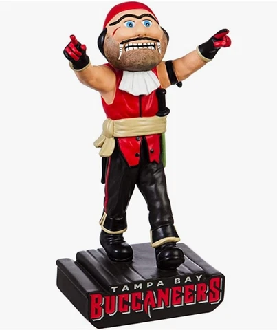 Tampa Bay Buccaneers Mascot Design Garden Statue 12" Indoor/Outdoor NFL Decor Cover