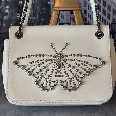 RARO Bolso Bandolera Furla Hombro “Deliziosa” Mariposa 100% Auténtico  Foto 1 de 4
