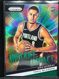 Kris Murray 2023-24 Panini Prizm ROOKIE INSTANT IMPACT NBA Card Trailblazers #12 - Foto 1 di 1