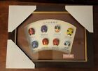 Chinese Opera Face Painting Miniatures Masks w/ Display Case Set Of 8-B