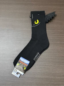How To Train Your Dragon Toothless 3D Wings Crew Socks - Picture 1 of 4