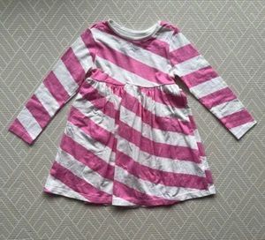 F&F Pink & White Long Sleeve Dress | 18-24 months - Picture 1 of 6