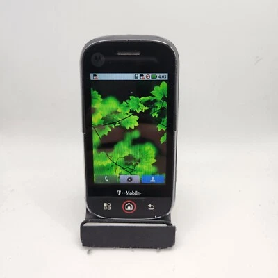 Motorola Cliq MB200 Smartphone (T-Mobile) - 512MB Black - BAD TOUCH #1519 - Image 1 of 4