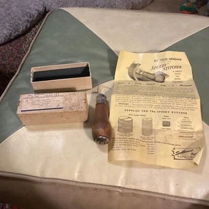 Vintage Sportsman Post New York USA Speedy Stitcher Sewing Awl Kit Pre ZipCodes - Picture 1 of 12
