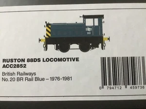 Accurascale ACC2852 RUSTON 88DS B.R. Blue O gauge locomotive - Picture 1 of 1