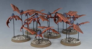 Warhammer 40k - Tyranids 6 Winged Ripper Swarms -Forge World OOP Painted - Picture 1 of 4