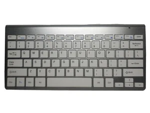 Ultra-thin 2.4G Wireless USB Keyboard For PC Laptop Mac Light Silver AAA - Picture 1 of 7