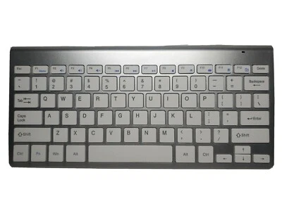 Ultra-thin 2.4G Wireless USB Keyboard For PC Laptop Mac Light Silver AAA  - Image 1 of 4