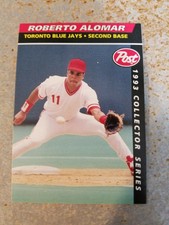 Roberto Alomar Barry Larkins Reds 1993 Post Collector Series Miscut 