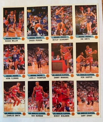 1990-91 NBA Panini Stickers Milwaukee Bucks Minnesota Timberwolves - Image 1 of 2