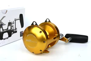 Avet EXW30/2 Two-Speed Lever Drag Reel EXW30/2 - GOLD - Right Handed NEW - Picture 1 of 5