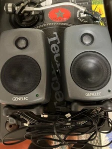 Genelec 6010B Studio Monitors Pair Amplified Used From Japan - Picture 1 of 12