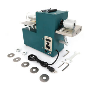 110V Electric Speed Adjust Leather Strip Cutting Machine Leather Slitter Cutter