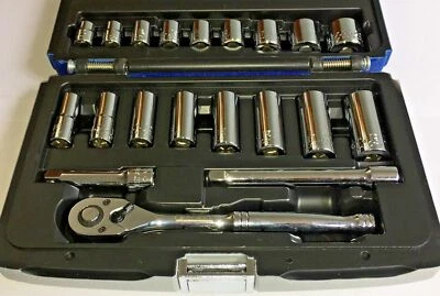EXPERT E034830, 20-PC. 3/8" Drive Metric & Deep Socket Set-6-PT. - Image 1 of 4