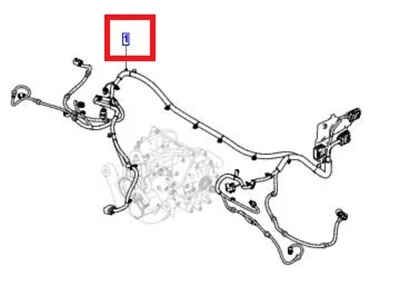 Jaguar E - Pace, 2017, X540, Rear Axle Harness - J9C13733 - Image 1 of 2