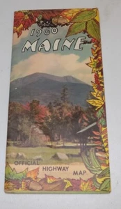 1960 Mapa oficial de carreteras de MAINE - Imagen 1 de 1