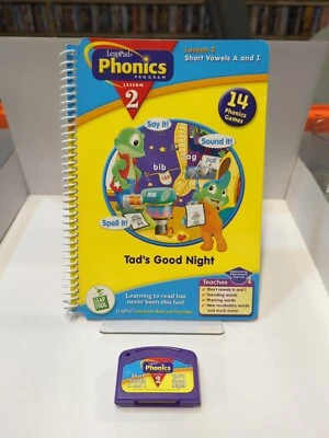 LeapFrog LeapPad Phonics Lesson 2 Tad's Good Night Interactive Book Ages 4-7 - Image 1 of 2