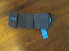 TYR Aquatic Fitness Floatation Belt Black Blue Adjustable Water Aerobics 