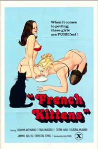 Póster de la película French Kittens Risque adulto vintage original 27x41 29458 - Imagen 1 de 2