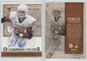 2015 Contenders Draft Picks Old School Colors Signatures Jamaal Charles #9 Auto